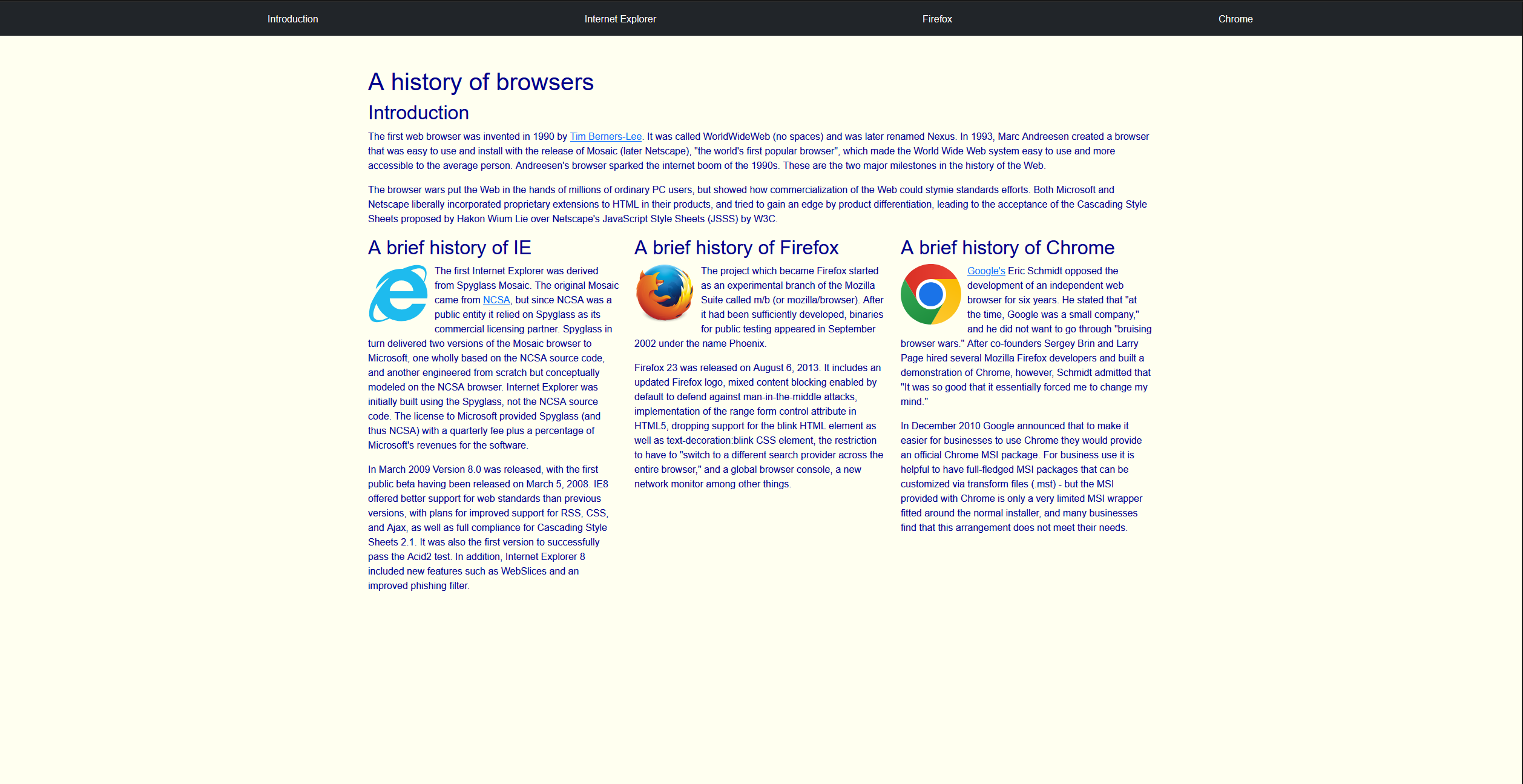 Example site 2